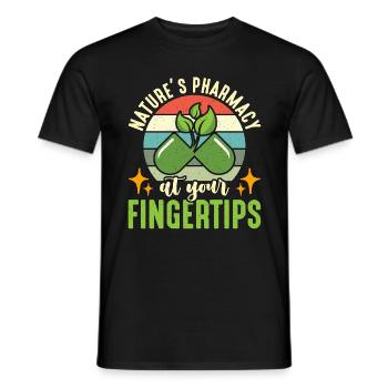 Herbalism Nature's Pharmacy At Your Medicinal Herb - Männer T-Shirt - Schwarz - Vorne - AI Model Male 178 light (178cm)