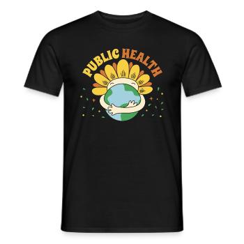 Public Health Epidemiologist Nurses Health Worker - Men's T-Shirt - black - Front - AI Model Male 178 light (178cm)