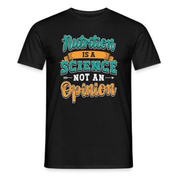 Dietitian Nutrition Is A Science Health Coach - Men's T-Shirt - black - Front - AI Model Male 178 light (178cm)