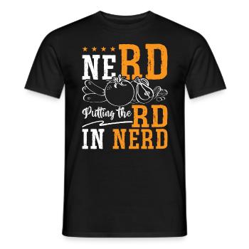 Dietitian Nerd Putting The RD Nutrition Dietitians - Men's T-Shirt - black - Front - AI Model Male 178 light (178cm)