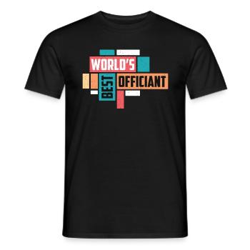Officiant World's Best Officiant Wedding Minister - Männer T-Shirt - Schwarz - Vorne - AI Model Male 178 light (178cm)