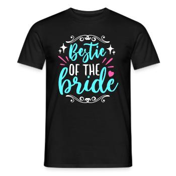 Maid Of Honor Bestie Of The Bride Wedding Bridal - Men's T-Shirt - black - Front - AI Model Male 178 light (178cm)