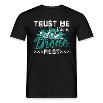 Drone Racing Croyez-moi, je suis un pilote de drone Quadcopter - T-shirt homme - noir - Devant - AI Model Male 178 light (178cm)