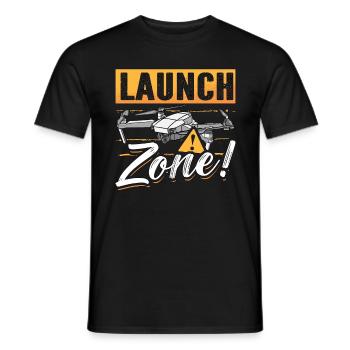 Drone Racing Launch Zone Drone Race Racing Machine - Männer T-Shirt - Schwarz - Vorne - AI Model Male 178 light (178cm)