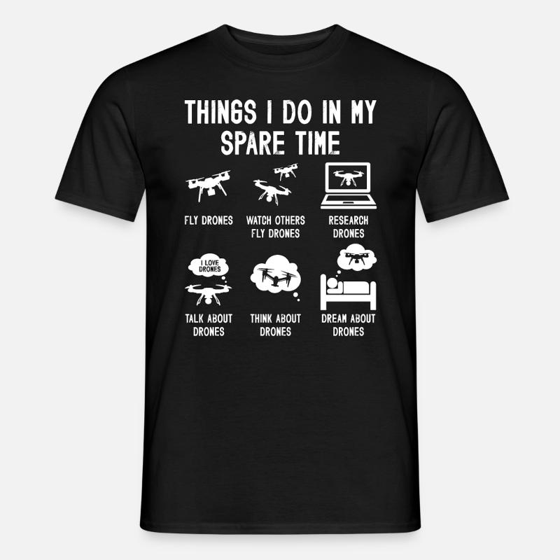 Drone Racing Things I Do In My Race Racing Machine - Männer T-Shirt - Schwarz