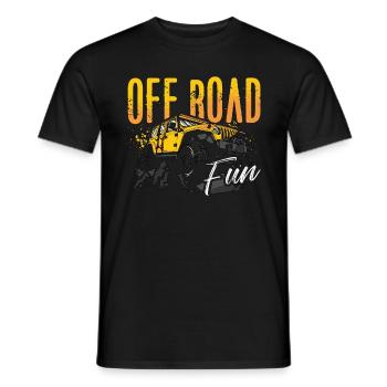 Off-Road Racing Off Road Fun Roadtrip Race Car - Männer T-Shirt - Schwarz - Vorne - AI Model Male 178 light (178cm)