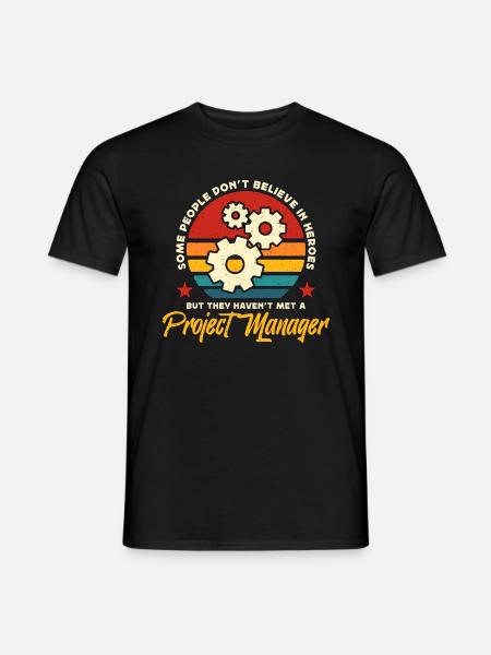 Gestion de projet Certaines personnes ne dirigent pas d’équipe - T-shirt homme - noir