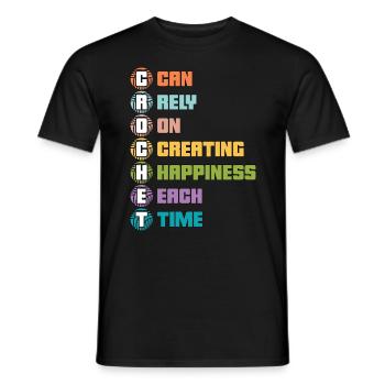 Crocheting Crochet Can Rely On Creating Knitting - Männer T-Shirt - Schwarz - Vorne - AI Model Male 178 light (178cm)