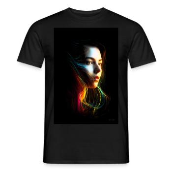 Sensual 2 - Men's T-Shirt - black - Front - AI Model Male 178 light (178cm)