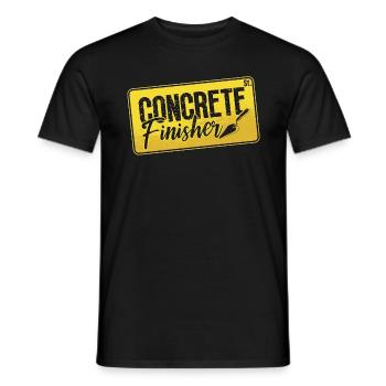 Concrete Finisher Construction Worker Concreter - Männer T-Shirt - Schwarz - Vorne - AI Model Male 178 light (178cm)