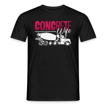 Concrete Finisher Concrete Wife Construction Mason - Männer T-Shirt - Schwarz - Vorne - AI Model Male 178 light (178cm)
