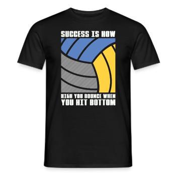 Beach Volleyball Success Is How High Beachball - Männer T-Shirt - Schwarz - Vorne - AI Model Male 178 light (178cm)