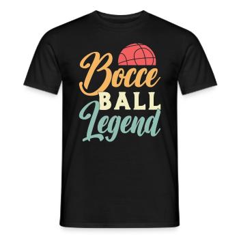 Bocce Ball Legend Ball Sport Petanque Bocce Player - Männer T-Shirt - Schwarz - Vorne - AI Model Male 178 light (178cm)