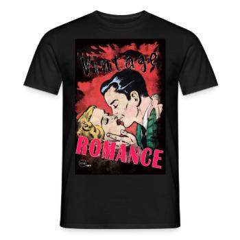 VINTAGE ROMANCE 4 von Yume Origins - Männer T-Shirt - Schwarz - Vorne - AI Model Male 178 light (178cm)