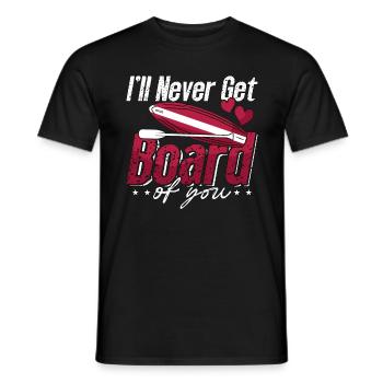 Stand Up Paddle I'll Never Get Board Water Sports - Men's T-Shirt - black - Front - AI Model Male 178 light (178cm)