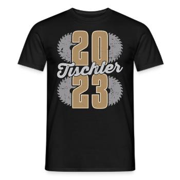 Tischler Lehrling Spruch 2023 Handwerk Geselle - Männer T-Shirt - Schwarz - Vorne - AI Model Male 178 light (178cm)