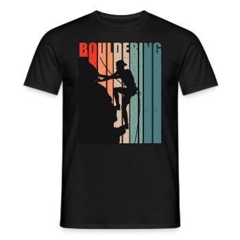 Indoor Climbing Bouldering Sport Climbing Climber - Männer T-Shirt - Schwarz - Vorne - AI Model Male 178 light (178cm)