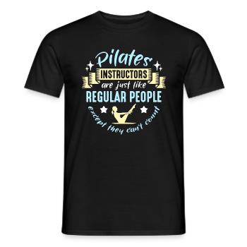 Pilates Instructors Are Just Like Regular Reformer - Männer T-Shirt - Schwarz - Vorne - AI Model Male 178 light (178cm)