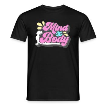 Pilates Mind X Body Meditation Pilates Reformer - Männer T-Shirt - Schwarz - Vorne - AI Model Male 178 light (178cm)