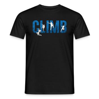 Indoor Climbing Climb Loves Bouldering Climber - Männer T-Shirt - Schwarz - Vorne - AI Model Male 178 light (178cm)