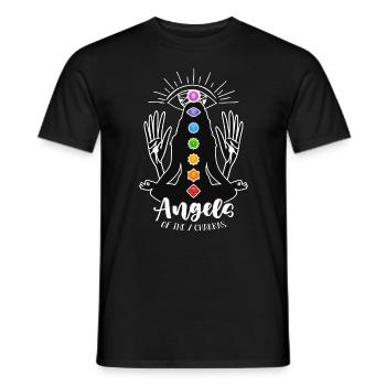 Reiki Angels Of The 7 Chakras Loves Energy Healing - Männer T-Shirt - Schwarz - Vorne - AI Model Male 178 light (178cm)