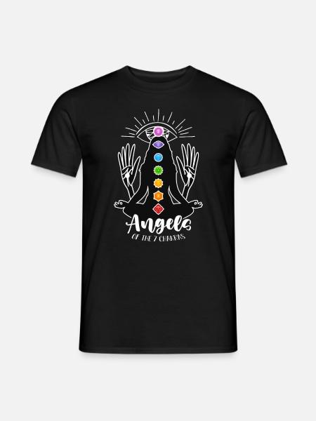 Reiki Angels Of The 7 Chakras Loves Energy Healing - Männer T-Shirt - Schwarz