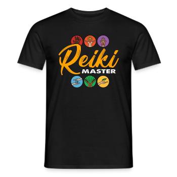 Reiki Master Energy Healing Loves Reiki Treatment - Men's T-Shirt - black - Front - AI Model Male 178 light (178cm)