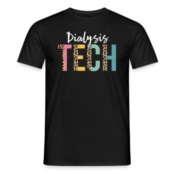Dialysetechnik, Hämodialysetechniker, Nephrologie - Männer T-Shirt - Schwarz - Vorne - AI Model Male 178 light (178cm)