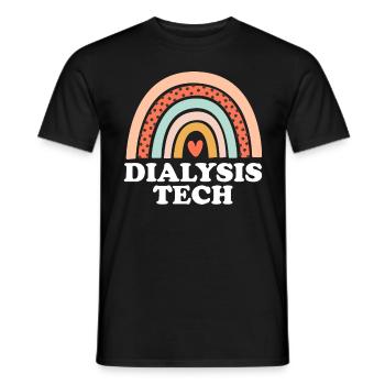 Dialysis Tech Funny Dialysis Hemodialysis - Men's T-Shirt - black - Front - AI Model Male 178 light (178cm)