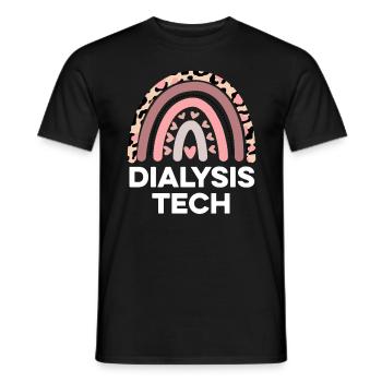 Dialysis Tech Dialysis Nurse Appreciation Funny - Men's T-Shirt - black - Front - AI Model Male 178 light (178cm)