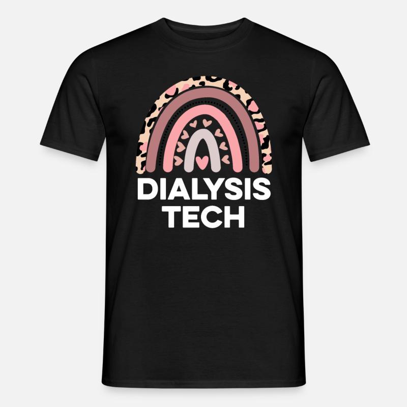 Dialyse-Tech-Dialyse-Krankenschwester Wertschätzung Lustig - Männer T-Shirt - Schwarz