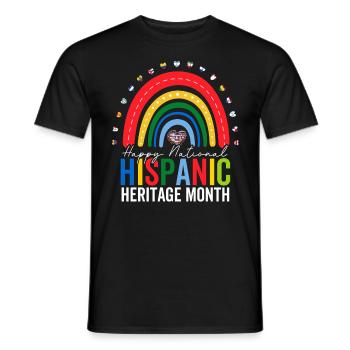 Mois national du patrimoine hispanique Drôle d’espagnol - T-shirt homme - noir - Devant - AI Model Male 178 light (178cm)