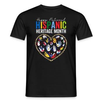 National Hispanic Heritage Month Lustige Hispanoamerikaner - Männer T-Shirt - Schwarz - Vorne - AI Model Male 178 light (178cm)
