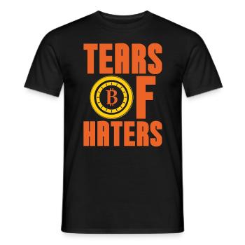 Les larmes de crypto-monnaie de Haters Mining du marché boursier - T-shirt homme - noir - Devant - AI Model Male 178 light (178cm)