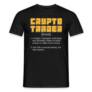Cryptocurrency Crypto Trader A Highly Investment - Männer T-Shirt - Schwarz - Vorne - AI Model Male 178 light (178cm)