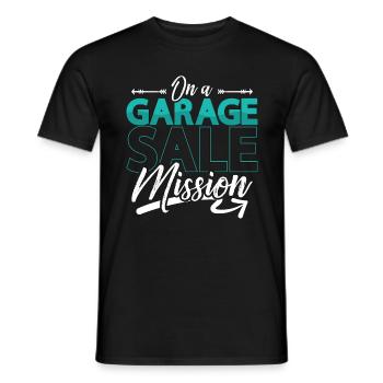 Garage Sales On A Garage Sale Mission Flea Market - Männer T-Shirt - Schwarz - Vorne - AI Model Male 178 light (178cm)