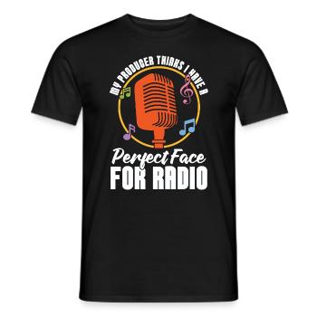 Podcasting My Producer Thinks I Have Podcast Host - Men's T-Shirt - black - Front - AI Model Male 178 light (178cm)
