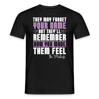 Sage-femme Ils peuvent oublier votre nom Doula Sages-femmes - T-shirt homme - noir - Devant - AI Model Male 178 light (178cm)