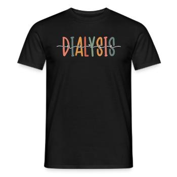 Dialysis Nurse Hemodialysis Nephrology Dialysis - Men's T-Shirt - black - Front - AI Model Male 178 light (178cm)