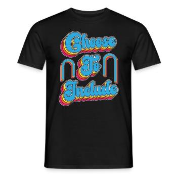 IEP Choose To Include Special Education Teacher - Men's T-Shirt - black - Front - AI Model Male 178 light (178cm)
