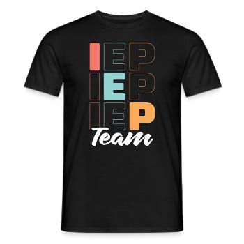 IEP Team Autism Awareness Teacher Sped Teacher - Men's T-Shirt - black - Front - AI Model Male 178 light (178cm)