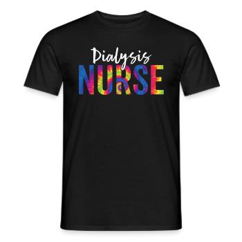 Dialysekrankenschwester Wertschätzung Krawatte Lustig Lustig - Männer T-Shirt - Schwarz - Vorne - AI Model Male 178 light (178cm)