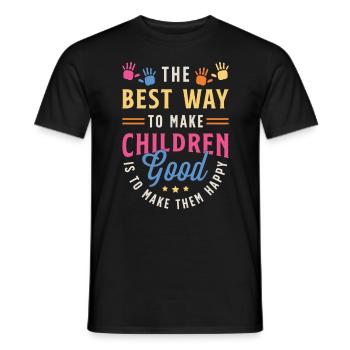 Childcare Worker The Best Way To Make Babysitting - Männer T-Shirt - Schwarz - Vorne - AI Model Male 178 light (178cm)