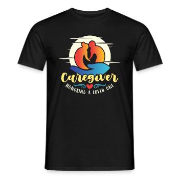 Caregiving Caregiver Honoring A Loved Caretaker - Men's T-Shirt - black - Front - AI Model Male 178 light (178cm)