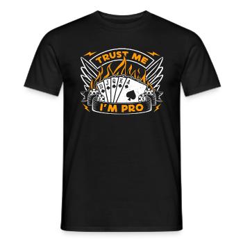 Le Blackjack classique Croyez-moi Je suis Pro aime le jeu de cartes - T-shirt homme - noir - Devant - AI Model Male 178 light (178cm)