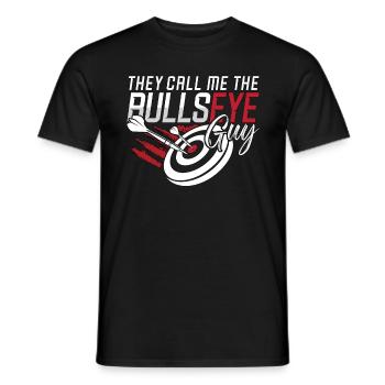 Darts Ils m’appellent le joueur de fléchettes Bullseye Darter - T-shirt homme - noir - Devant - AI Model Male 178 light (178cm)