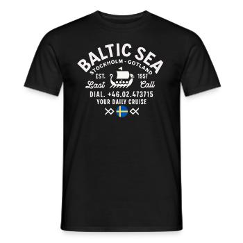 Baltic sea cruise - T-shirt homme - noir - Devant - AI Model Male 178 light (178cm)