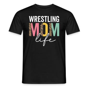 Lutte Maman Vie Léopard Guépard Drôle - T-shirt homme - noir - Devant - AI Model Male 178 light (178cm)