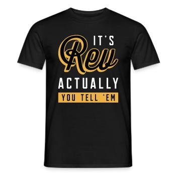 Clergé c’est Révérend En fait Pasteur Prédicateur Ecclésiastique - T-shirt homme - noir - Devant - AI Model Male 178 light (178cm)