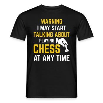 Chess Good Moves Game Strategy Games Funny Chess - Men's T-Shirt - black - Front - AI Model Male 178 light (178cm)